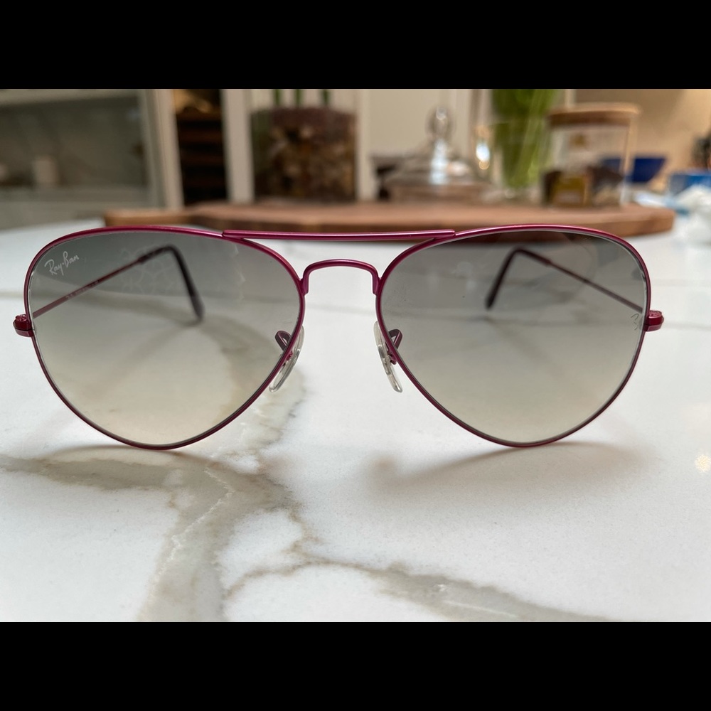 Authentic Ray Ban Aviators - Pink